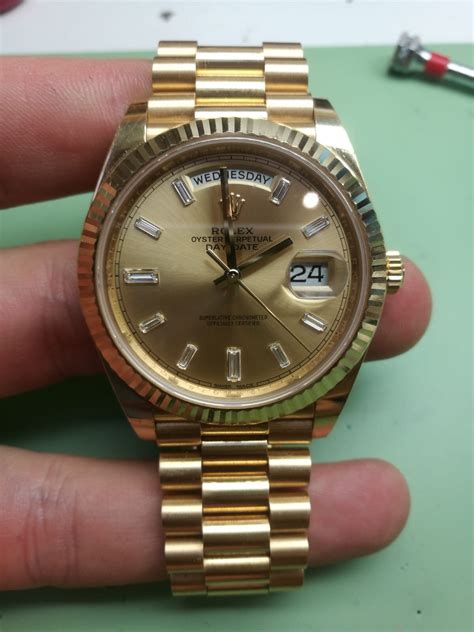 rolex clad automatic|Rolex 18 ct watch.